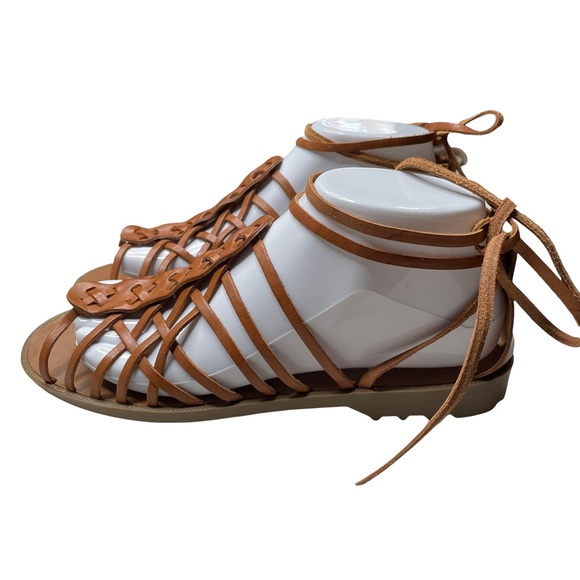 Westies Brown Leather Strap Sandals Size 8 - Picture 2 of 10